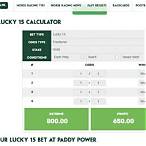 lucky 15 bet calculator paddy power